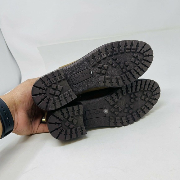 New Style & Co Womans Gladyyf Ankle Booties Size 7M Brown Vegan NIB - Picture 8 of 8